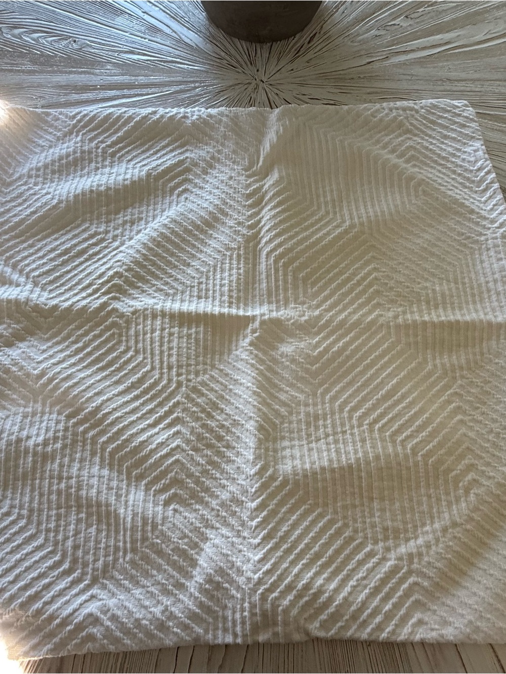 West Elm Geometric Textured Euro Pillow Sham